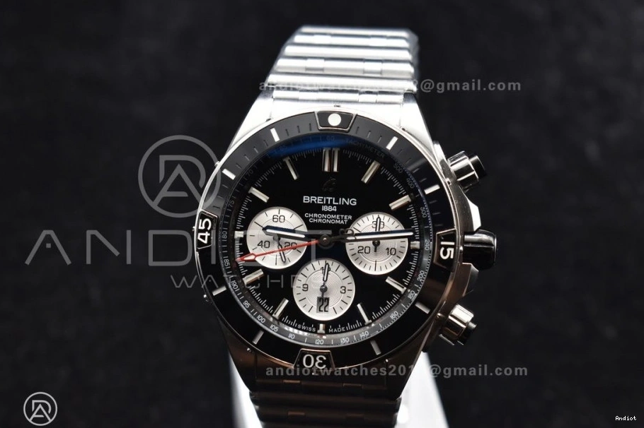 B01 Chronomat Best Bracelet Edition on Dial A7750 SS 1:1 Black 44mm SS BLSF 0423